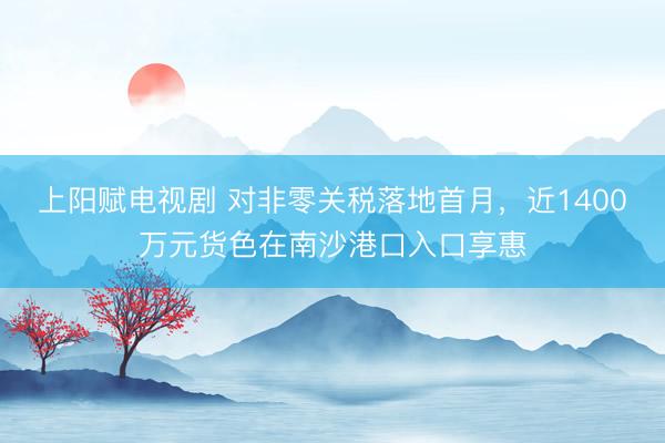 上阳赋电视剧 对非零关税落地首月，近1400万元货色在南沙港口入口享惠