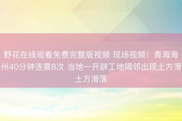 野花在线观看免费完整版视频 现场视频！青海海西州40分钟连震8次 当地一开辟工地隔邻出现土方滑落